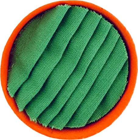 Ficha de Memotoc. Ficha con textura de tela doblada en varios pliegues.